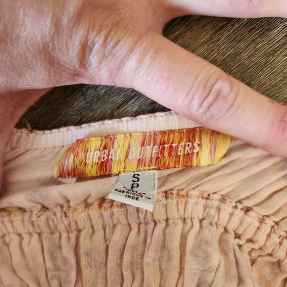 Urban Outfitters Rockaway Smocked Playsuit Jumpsuit Size Small - Picture 7 of 8